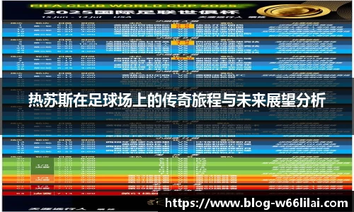 热苏斯在足球场上的传奇旅程与未来展望分析